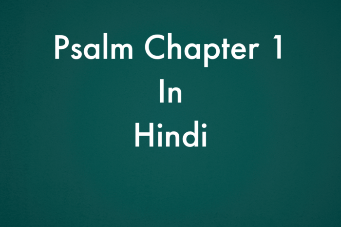 Psalm chapter 1 in hindi
